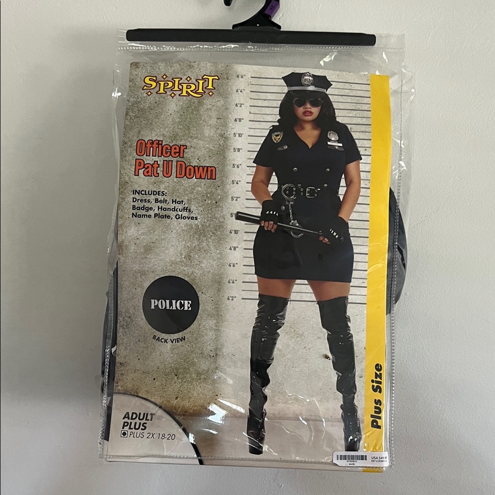Spirit Black Police Officer Costume